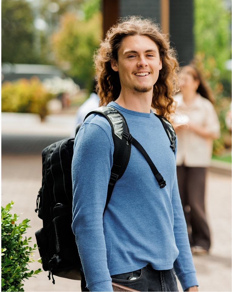 Young student ready for a year of biblical and leadership formation